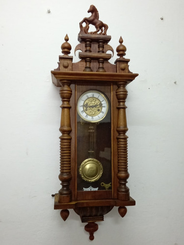 Antiguo Reloj De Pared Junghans B12 A Péndulo De Pared