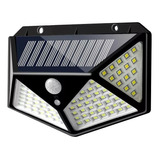 1x Foco Solar 114 Led 10w Con Sensor De Movimiento