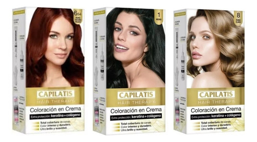 Capilatis Coloración En Crema Kit Completo - Todos Los Tonos