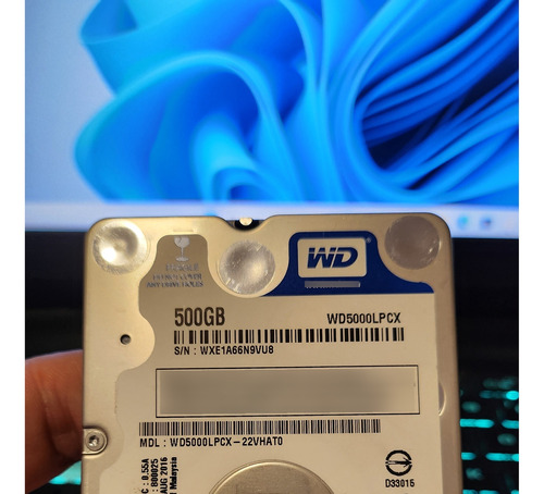 Disco Duro Interno Western Digital  Wd5000lpcx 500gb Azul