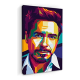 Cuadros Popart Tipo Oleo En Canvas Artistíco Color Tony-stark3