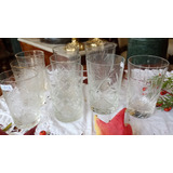 Antiguos Vasos Cristal Y Vidrio Impecbles 9 Unid N389