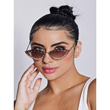 Óculos De Sol Feminino Gatinho Com Strass Vintage Blogueira
