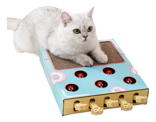 Pet Cat Scratching Board+juguete Multifuncional Para Gatos