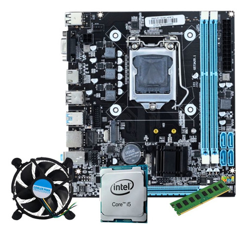 Kit I5 4570 + Placa H81 1150 + 4gb Ddr3 1600 Mhz Novo