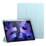 Capa Esr Proteção 360 Porta Apple Pencil P/ iPad Air 4 E 5 Cor Azul-claro
