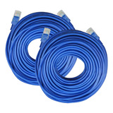 2 Piezas Cable Ethernet Lan Red Cat5 30 Metros