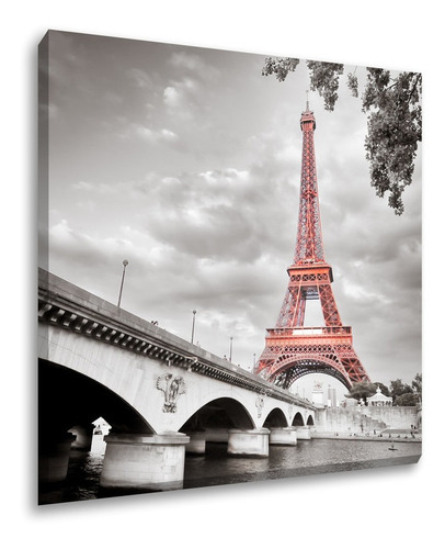 Quadro Tela Canvas Torre Eiffel Paris 100x100