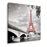 Quadro Tela Canvas Torre Eiffel Paris 100x100