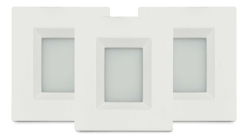 3 Spot Led De Embutir Móveis Luz Branco Quente / Puro 1,2w