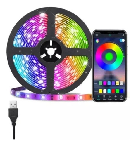 Tira De Luces Led Multicolor (10 M) Bluetooth Ip65