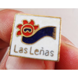 Pin Las Leñas Antiguo Esmaltado Escudo Mendoza Prendedor