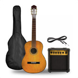 Guitarra Criolla Electroacustica Ampli 10w Funda Accesorios