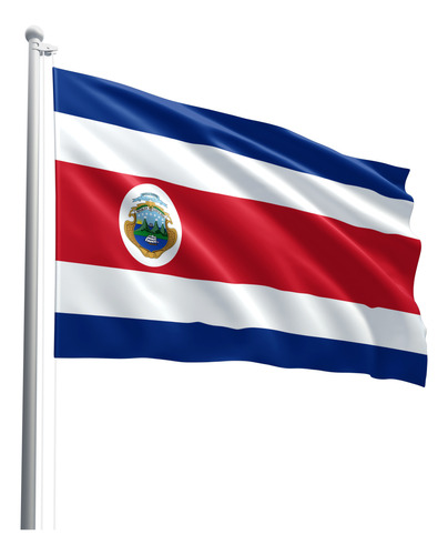 Bandeira Da Costa Rica Em Tecido Oxford 100% Poliéster