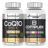 Bodyaction - Complexo B 60 Caps + Coenzima Q10 200mg Gold Coq10 60 Caps Sabor Sem Sabor