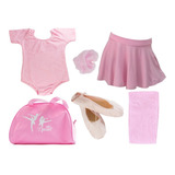 Kit Roupa  Balé Conjunto Ballet Com Bolsa Linda Bailarina