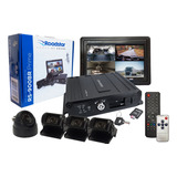 Kit Monitoramento Dvr Tela 7'' 4 Câmeras Roadstar P Caminhão