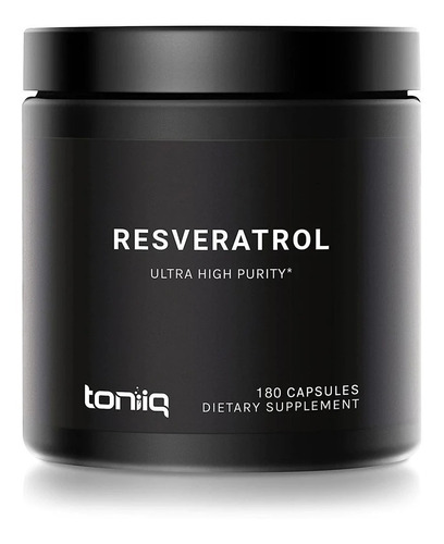 Toniiq  Resveratrol  98% Ultra High Purity  600mg  180 Caps