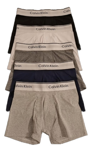 Pack X 4 Unidades Boxer Calvin Klein Elástico Ancho Hombre