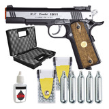 Pistola Co2 1911 Special Metal Nbb 6.0 Wingun+maleta+5 Cilin