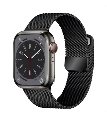 Pulseira Metal Milanes Compatível Com Apple Watch 9 45mm