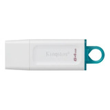 Memoria Usb Kingston Dtx Exodia 64 Gb Usb 3.2 Color Blanco