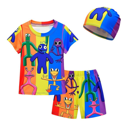 Traje De Baño Con Diseño De Roblox Rainbow Friends P/niños