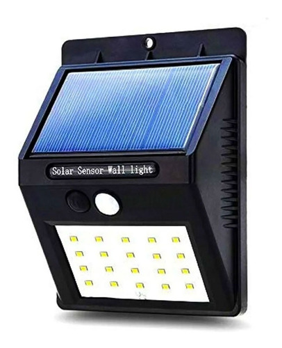 Foco Panel Solar 20 Led - Con Sensor De Movimiento