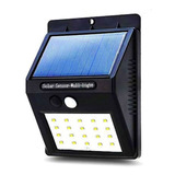 Foco Panel Solar 20 Led - Con Sensor De Movimiento