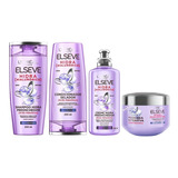 Kit Elseve Hidra Hialuronico Shampoo + Cond + Masc + Cr Pent
