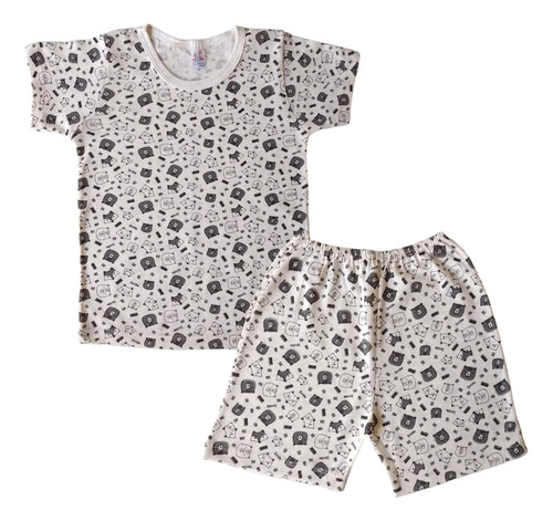 Conjunto 2 Pçs Pijama Infantil 1, 2 E 3 Anos Camiseta Short