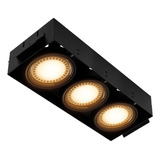 Luminario Dirigible Para Empotrar 3 Spots 100w Illux Th-4204