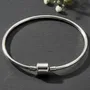Pulsera Ixchel Para Charms Dije Rígida Acero Inoxidable Quirúrgico Brazalete Esclava Cierre Seguridad Compatible Pandora Regalo Mujer Joyería Calidad Premium No Se Oscurece Con Caja 5.5 Cm 18 Cm | Mismo precio en cuotas