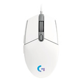 Mouse Logitech G203 Lightsync Rgb White / 8000 Dpi