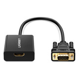 Conversor Vga Macho A Hdmi + Audio Para Tv Proyector/ Ugreen