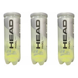 Pack X 3 Tubos Head Padel Pro.. Total 9 Pelotas...