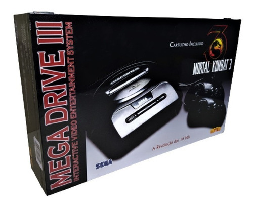 Caixa De Madeira Mdf Mega Drive 3 Mortal Ombat 3