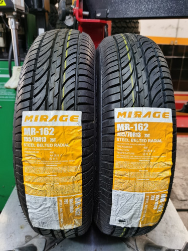 Paquete De 2 Llantas 155/70 R13 Mirage Mr-162 75t