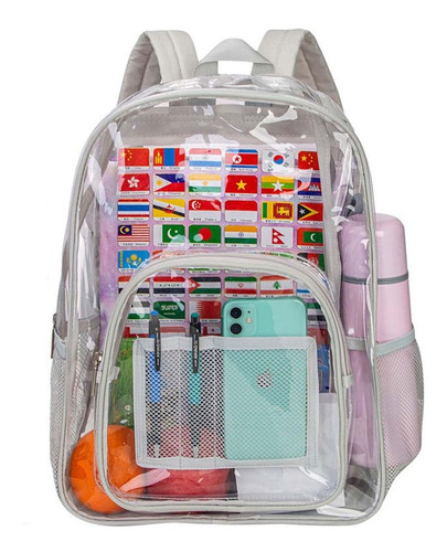 Mochila Transparente Para Hombre Mujer Niños Viaje Escolares