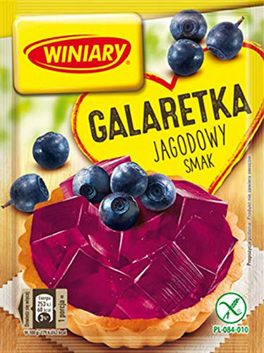 Gelatina - Winiary Jello Blueberry Galaretka 3pc./9 Porcione