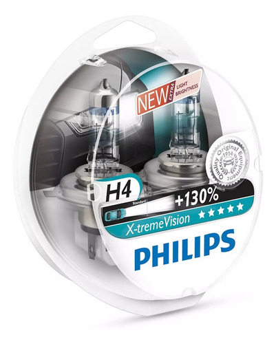 Lampara Philips H4 Xtreme Vision 12342b Set X2