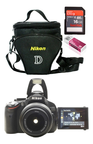  Nikon D5100 + 18-55mm + 16gb + Bolsa Só 15400 Cliques