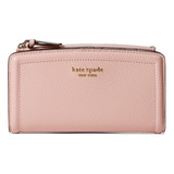 Kate Spade New York Knott Cartera Delgada De Cuero Granulado