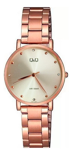 Reloj Q&q Qyq Elegante Glamour Star S401j002 + Estuche