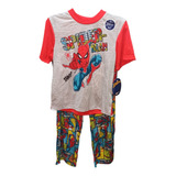Pijama Marvel Spiderman Conjunto 3 Pz Rojo Niño Sm210bzsjc