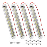 Paquete 4 Tiras Led Barra Interior 120 Leds 12 V 1500 Lm Con