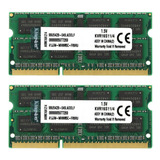 Memória Notebook Kingston 2x 4gb = 8gb Ddr3 1600mhz Kvr16s11