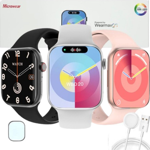 Relógio Smartwatch W99+ Tela Amoled Chatgpt 45mm Gps Watch 9