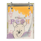 Porta Fichas Mini Fichário Pooh Disney 80 Folhas - Dac