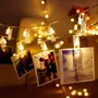 Guirnalda Led 28 Broches Cálidas Fotos Retro Souvenir A Pila Cálida